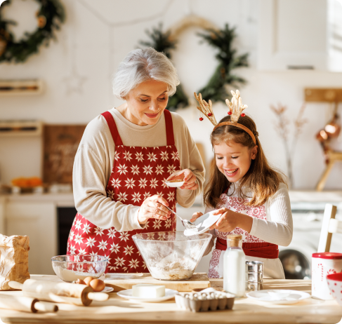 Christmas baking