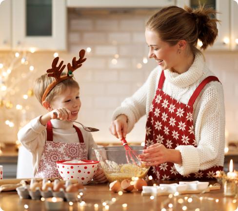 Christmas baking