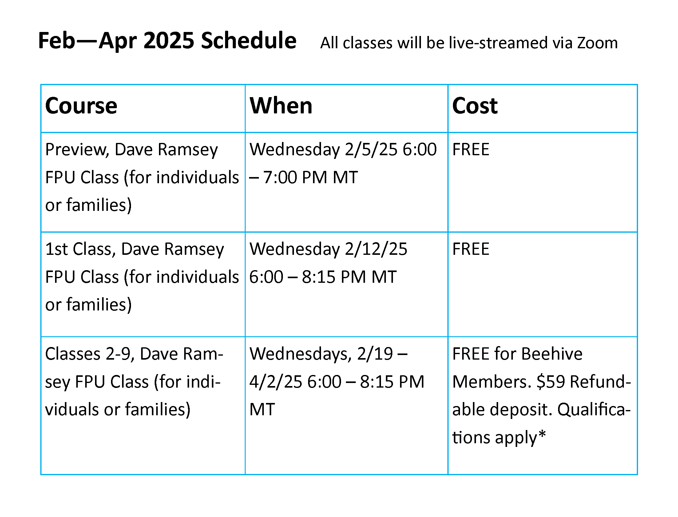 Ramsey Feb-Apr 2025 schedule publisher 121224