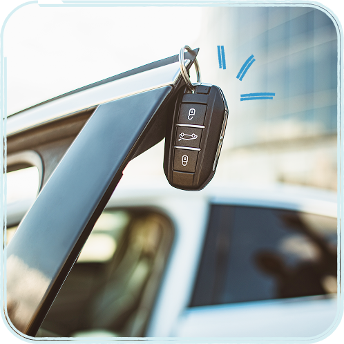 car door with key