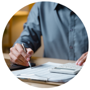 person with paper work
